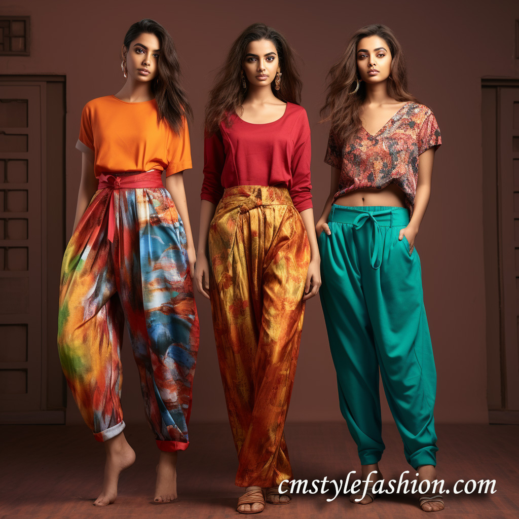 Indo-Western fusion outfits Dhoti pants